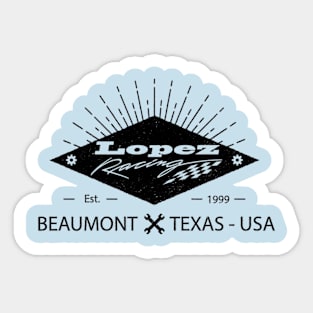 Lopez Racing 2018 Logo Shirt - Inverted Sticker